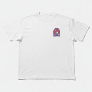 Val Surf Skater Skateboard Logo White Men's XL T-Shirt California Surfing Valley